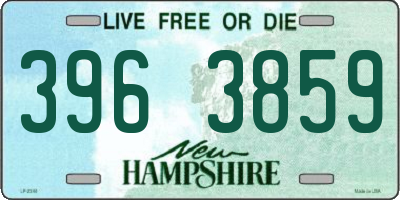 NH license plate 3963859