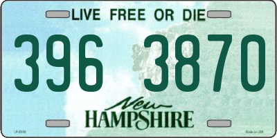 NH license plate 3963870