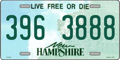 NH license plate 3963888