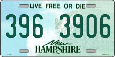NH license plate 3963906