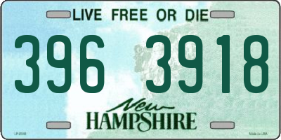 NH license plate 3963918