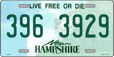 NH license plate 3963929
