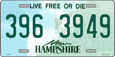 NH license plate 3963949