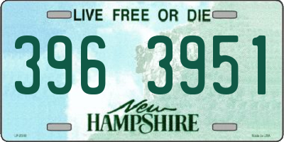 NH license plate 3963951