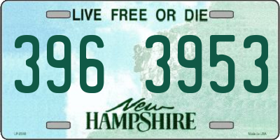 NH license plate 3963953