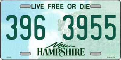 NH license plate 3963955