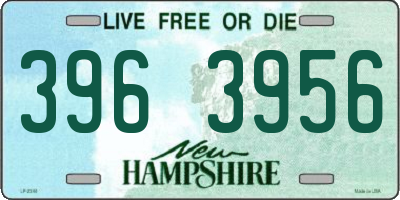 NH license plate 3963956
