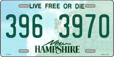 NH license plate 3963970