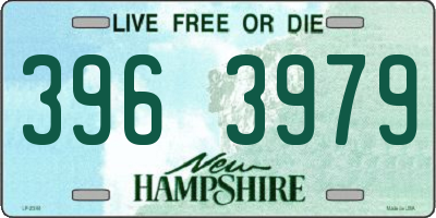 NH license plate 3963979