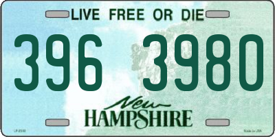 NH license plate 3963980