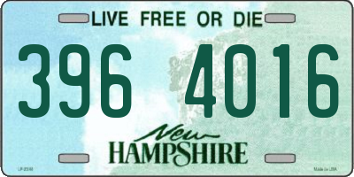 NH license plate 3964016