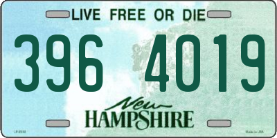 NH license plate 3964019