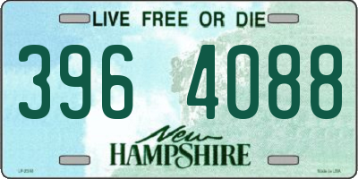NH license plate 3964088