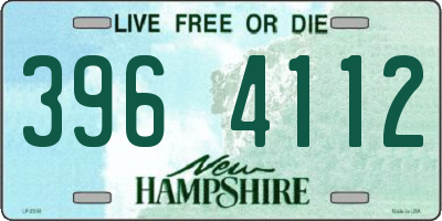 NH license plate 3964112