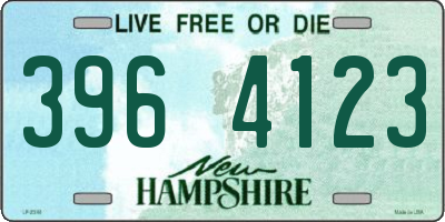 NH license plate 3964123