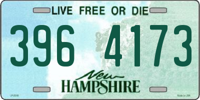 NH license plate 3964173