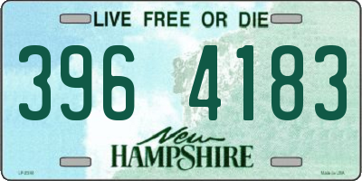NH license plate 3964183