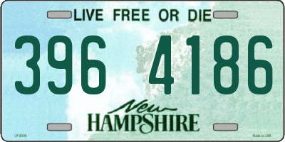 NH license plate 3964186