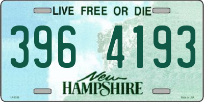 NH license plate 3964193