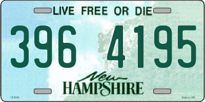 NH license plate 3964195