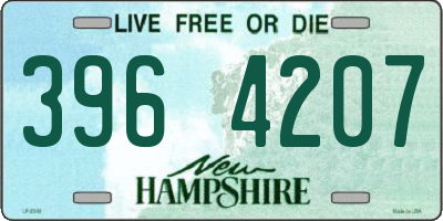 NH license plate 3964207