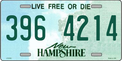 NH license plate 3964214
