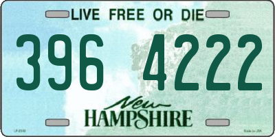 NH license plate 3964222