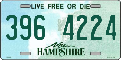 NH license plate 3964224