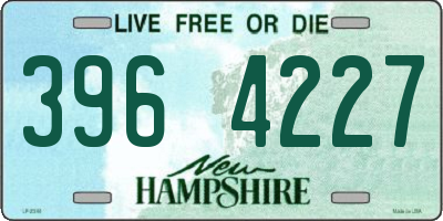 NH license plate 3964227