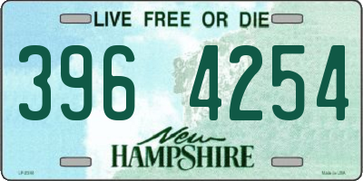 NH license plate 3964254