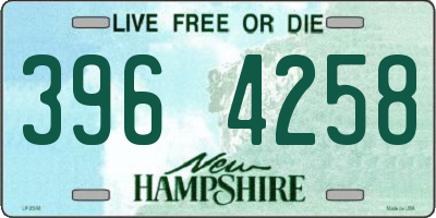 NH license plate 3964258
