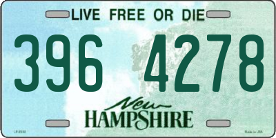 NH license plate 3964278