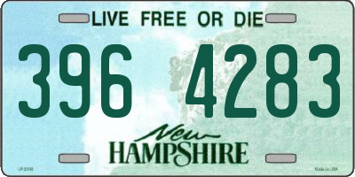 NH license plate 3964283