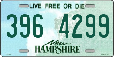 NH license plate 3964299