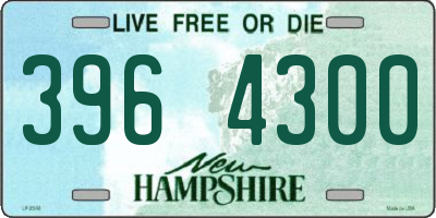 NH license plate 3964300