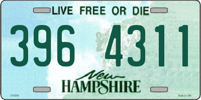 NH license plate 3964311