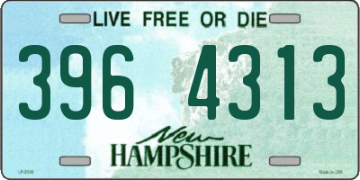 NH license plate 3964313