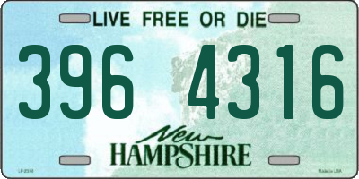NH license plate 3964316