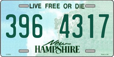 NH license plate 3964317