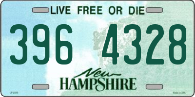 NH license plate 3964328