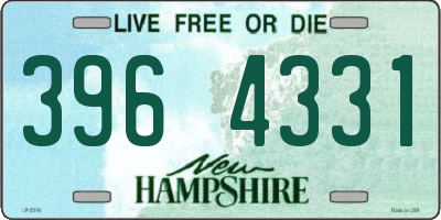 NH license plate 3964331