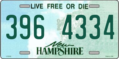 NH license plate 3964334