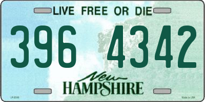 NH license plate 3964342