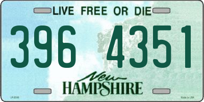 NH license plate 3964351
