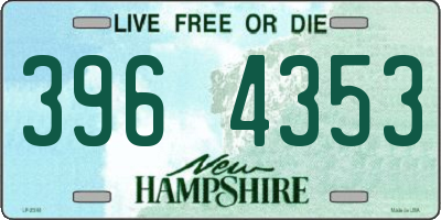 NH license plate 3964353