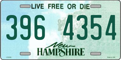 NH license plate 3964354
