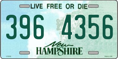 NH license plate 3964356