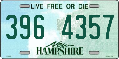 NH license plate 3964357
