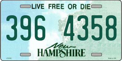 NH license plate 3964358