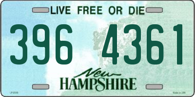 NH license plate 3964361